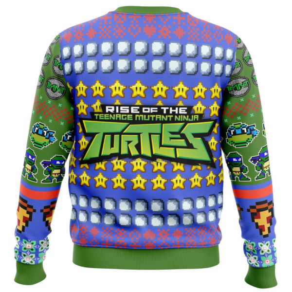 Leonardo Rise Of The Teenage Mutant Ninja Turtles Ugly Christmas Sweater