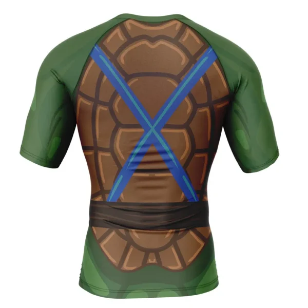 Leonardo Teenage Mutant Ninja Turtles Short Sleeve Rash Guard Compression Shirt