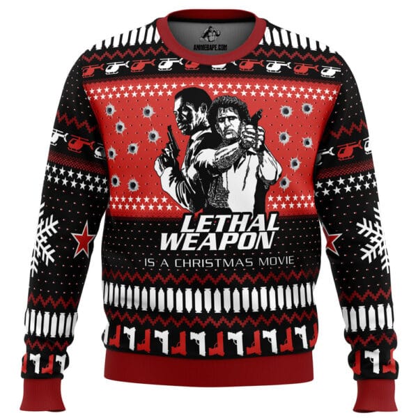 Lethal Weapon Is A Christmas Movie Ugly Christmas Sweater