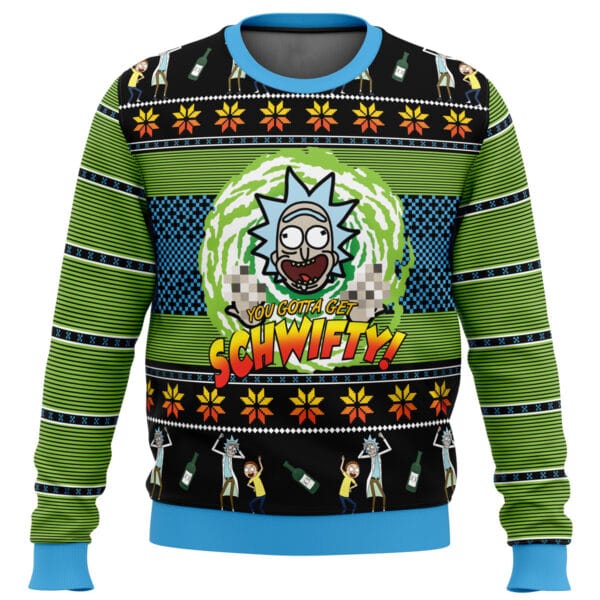 Lets Get Schwifty Rick And Morty Ugly Christmas Sweater