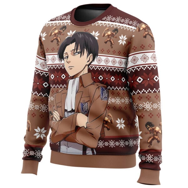 Anime Levi Ackerman Attack On Titan Ugly Christmas Sweater