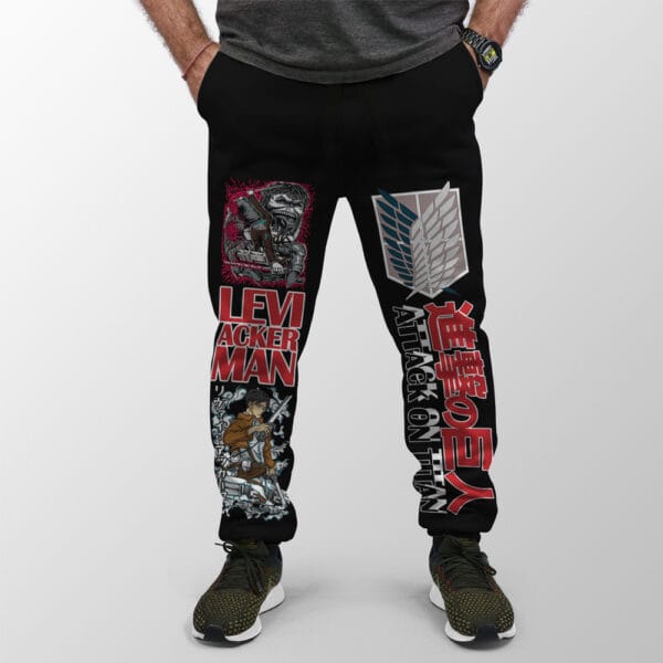 Anime Levi Ackerman X Beast Titan Attack On Titan Streetwear Sweatpants