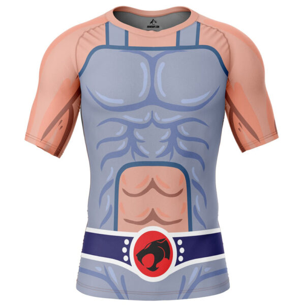 Lion O Thundercats Short Sleeve Rash Guard Compression Shirt