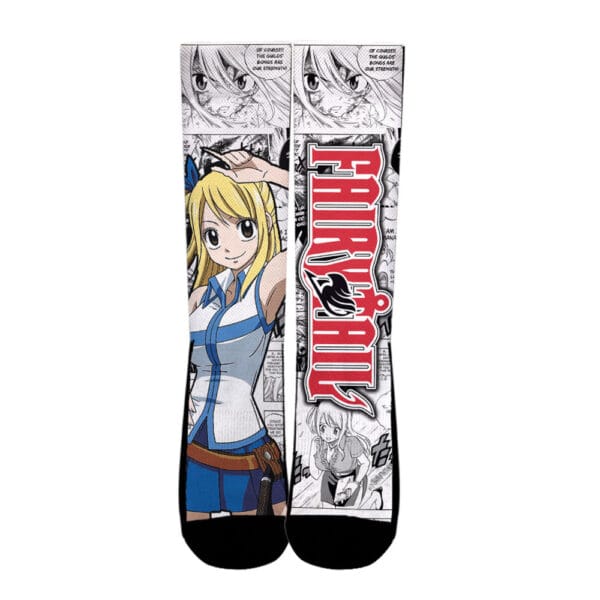 Lucy Heartfilia Socks Fairy Tail Custom Anime Socks Manga Style