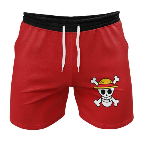 Luffy Straw Hat Pirates One Piece Gym Shorts