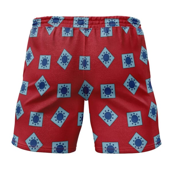 Luffy Wano Pattern One Piece Gym Shorts