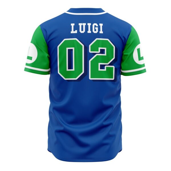 Luigi Super Mario Bros Baseball Jersey