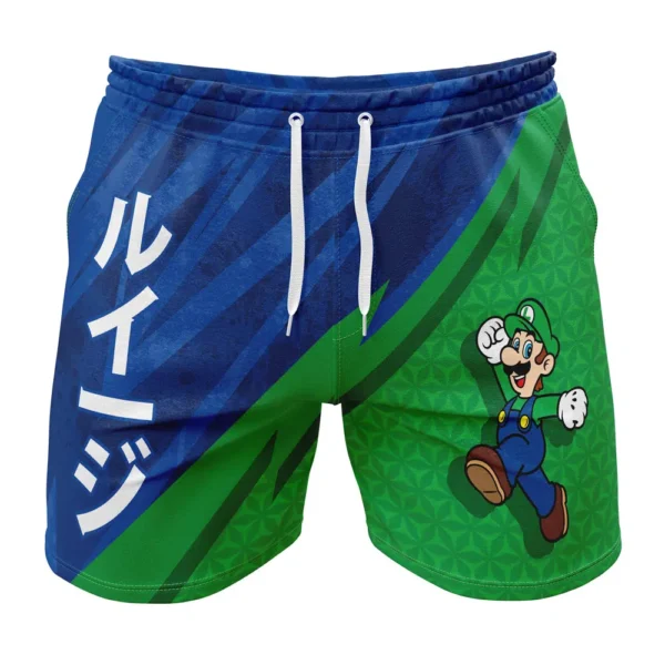 Luigi Super Mario Bros Gym Shorts