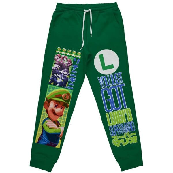 Luigi Super Mario Streetwear Sweatpants