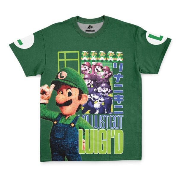 Luigi Super Mario Streetwear T Shirt