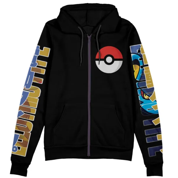 Luxray Pokemon Streetwear Zip Hoodie Jacket