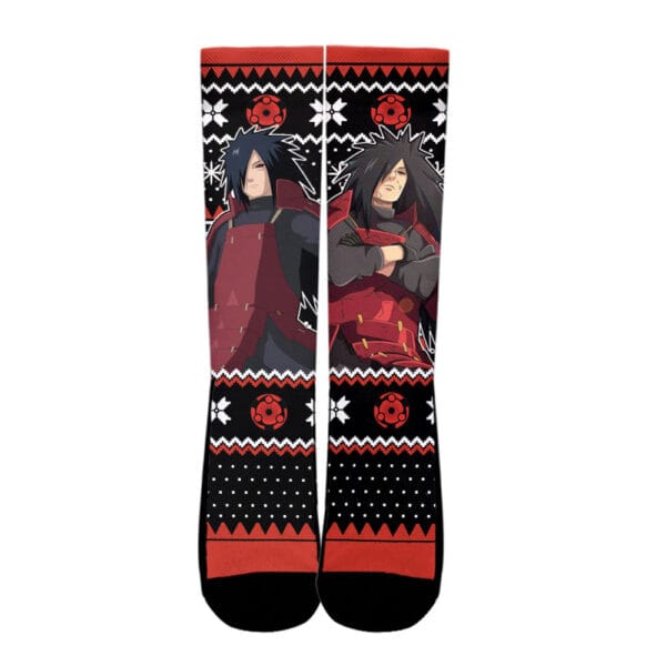 Anime Madara Uchiha Socks Custom Ugly Christmas Anime Socks