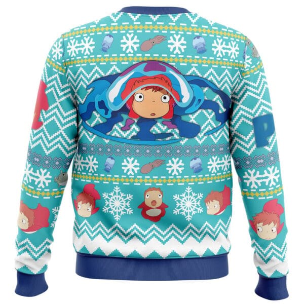 Magical Ponyo Studio Ghibli Ugly Christmas Sweater