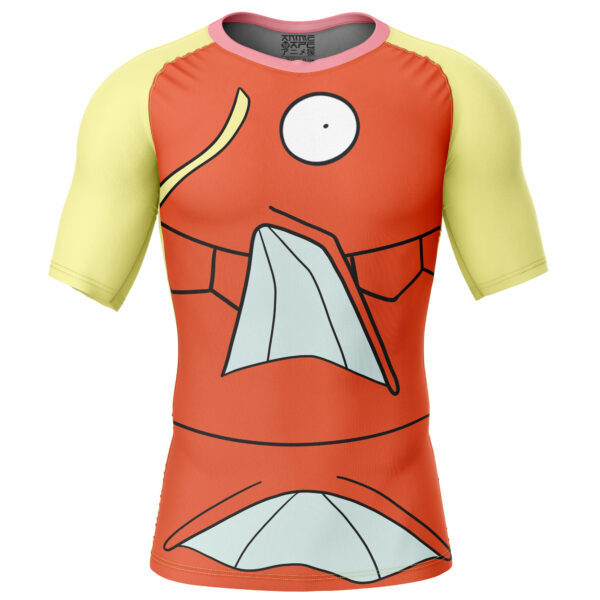 Magikarp Face Pokemon Short Sleeve Rash Guard Compression Shirt