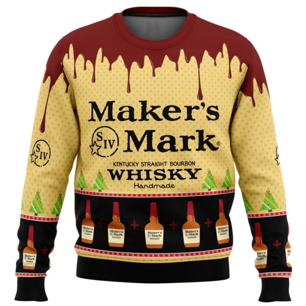 Makers Mark Whisky Ugly Christmas Sweater