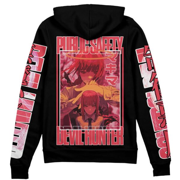 Anime Makima Chainsaw Man Streetwear Zip Hoodie Jacket