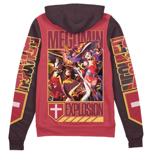 Megumin Konosuba Streetwear Zip Hoodie Jacket