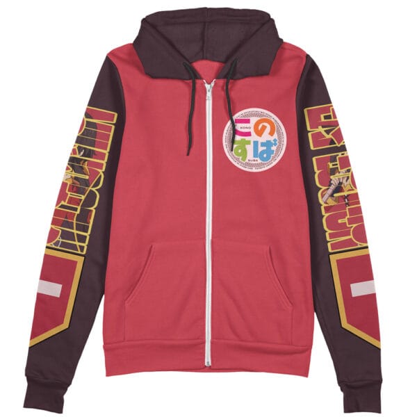 Megumin Konosuba Streetwear Zip Hoodie Jacket