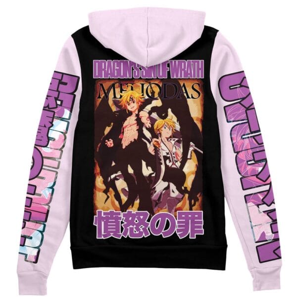 Meliodas Seven Deadly Sins Streetwear Zip Hoodie Jacket