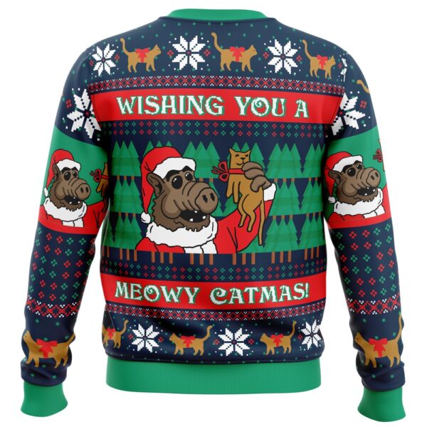 Meowy Catmas Alf Ugly Christmas Sweater