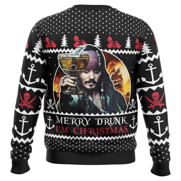 Merry Drunk Im Christmas Pirates Of The Caribbean Ugly Christmas Sweater