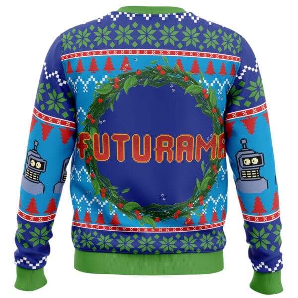 Merry Kissmyass Futurama Ugly Christmas Sweater