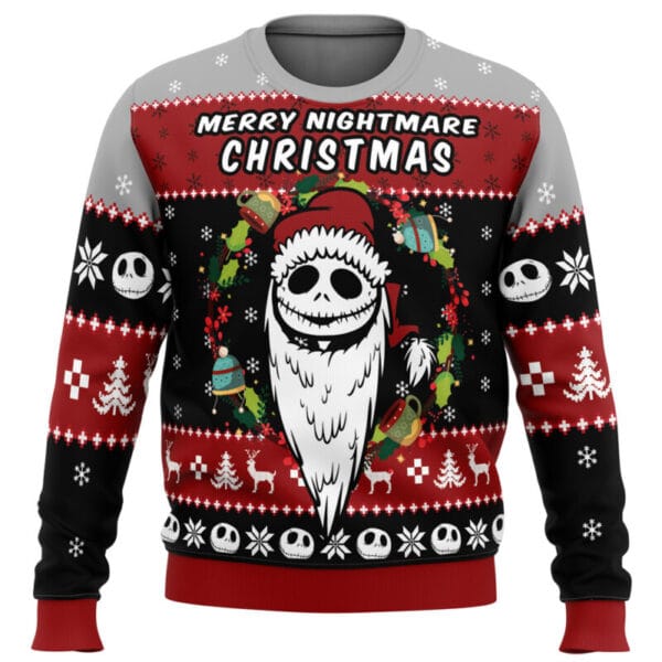 Merry Nightmare The Nightmare Before Christmas Ugly Christmas Sweater