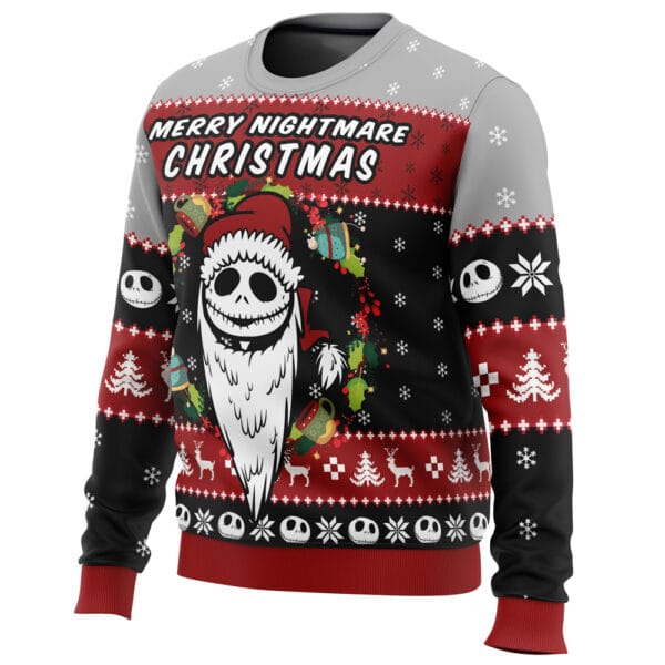 Merry Nightmare The Nightmare Before Christmas Ugly Christmas Sweater