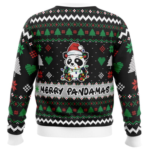 Merry Pandamas Pop Culture Ugly Christmas Sweater