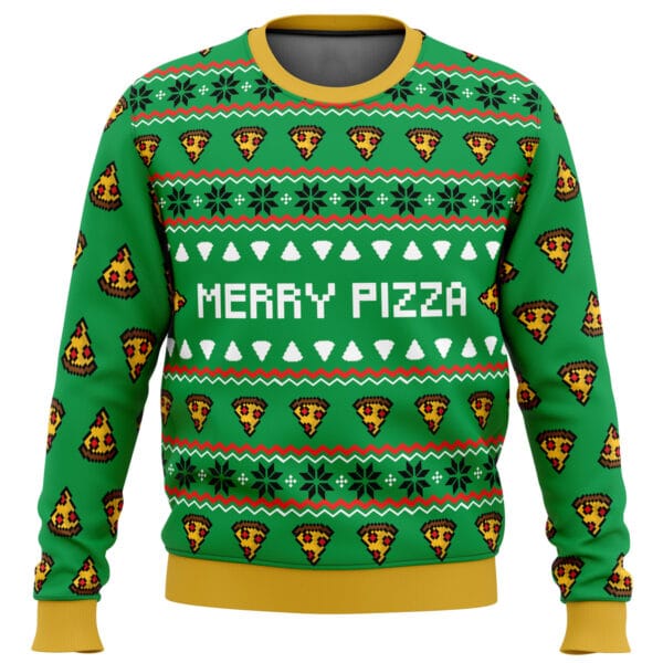 Merry Pizza Ugly Christmas Sweater 2