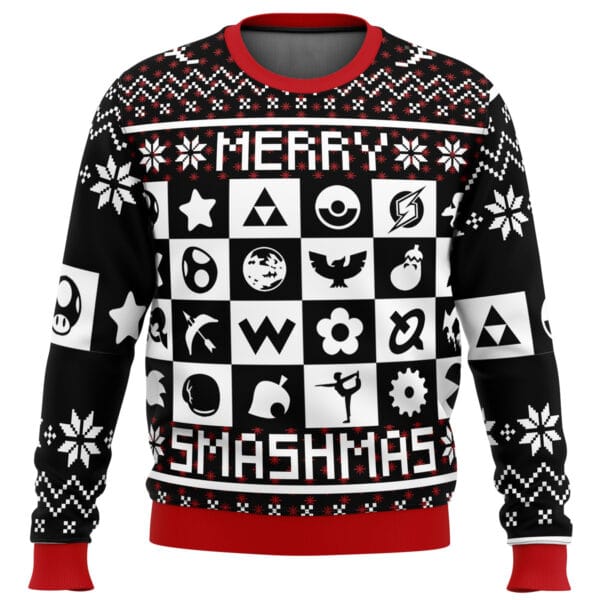 Merry Smashmas Super Smash Bros Ugly Christmas Sweater