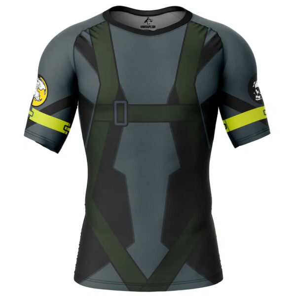 Metal Gear Solid Short Sleeve Rash Guard Compression Shirt