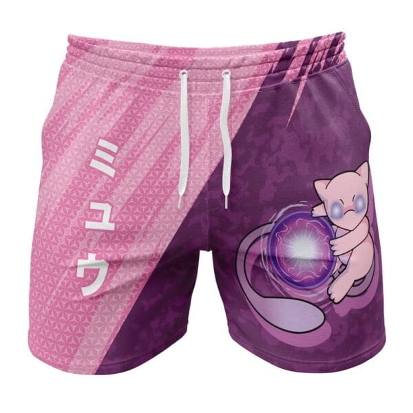 Mew Attack Pokemon Gym Shorts