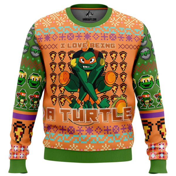 Michelangelo Rise Of The Teenage Mutant Ninja Turtles Ugly Christmas Sweater