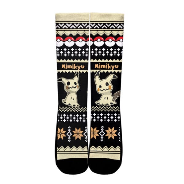 Mimikyu Socks Pokemon Custom Ugly Christmas Anime Socks