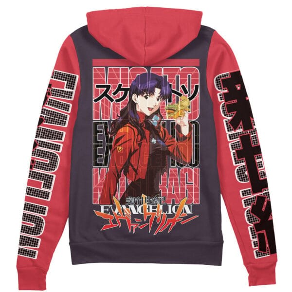 Misato Katsuragi Neon Genesis Evangelion Streetwear Zip Hoodie Jacket