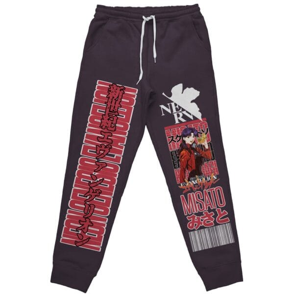 Misato Katsuragi Neon Neon Genesis Evangelion Streetwear Sweatpants