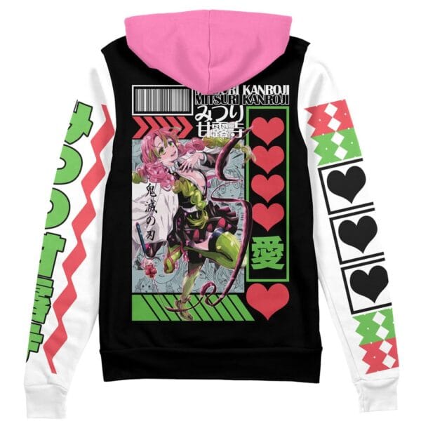 Mitsuri Kanroji Demon Slayer Streetwear Zip Hoodie Jacket