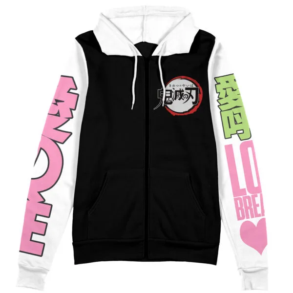 Mitsuri Kanroji V2 Demon Slayer Streetwear Zip Hoodie Jacket