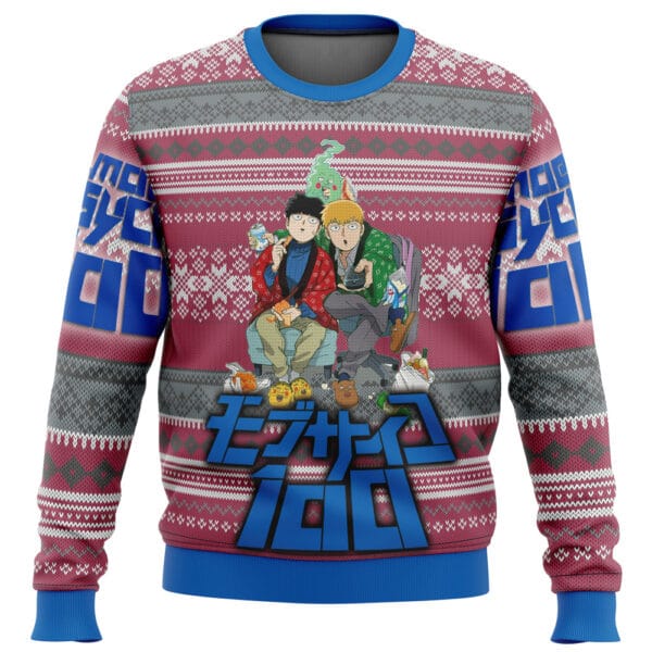 Anime Mob Psycho 100 Alt Ugly Christmas Sweater