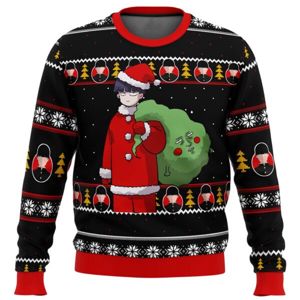 Anime Mob Psycho 100 Santa Ugly Christmas Sweater