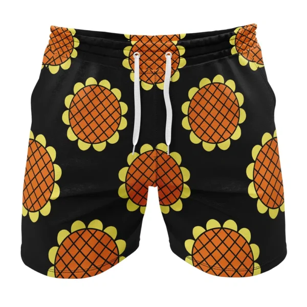 Monkey D Luffy Black Dressrosa One Piece Gym Shorts