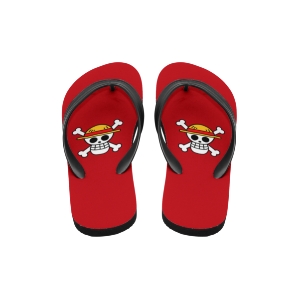 Monkey D Luffy One Piece Custom Flip Flops