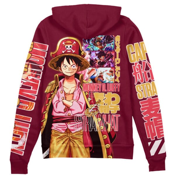 Monkey D Luffy V3 One Piece Streetwear Zip Hoodie Jacket