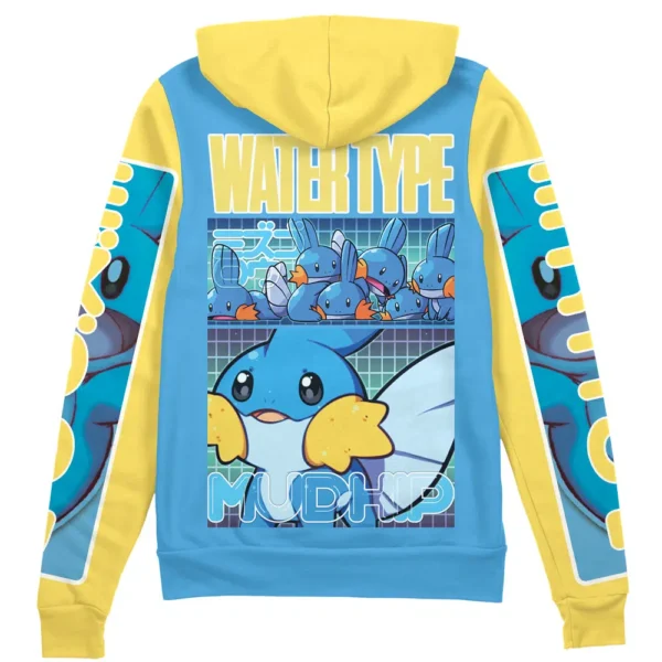 Mudkip Pokemon Streetwear Zip Hoodie Jacket