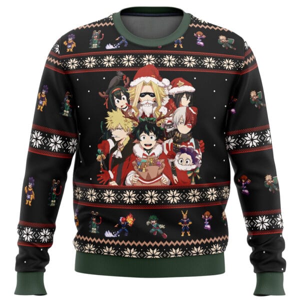 Anime My Hero Academia Boku No Holiday Ugly Christmas Sweater