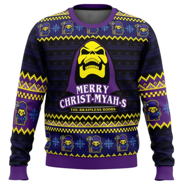 Myahrry Christmyahs Heman Ugly Christmas Sweater