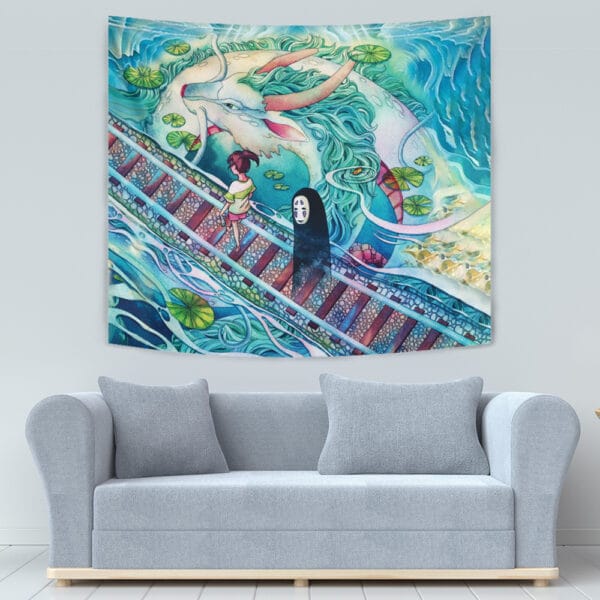 Mythical Spirited Away Studio Ghibli Tapestry