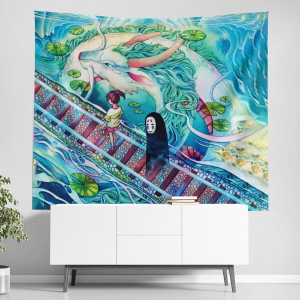 Mythical Spirited Away Studio Ghibli Tapestry