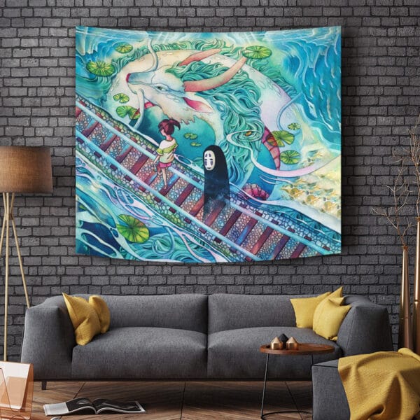 Mythical Spirited Away Studio Ghibli Tapestry